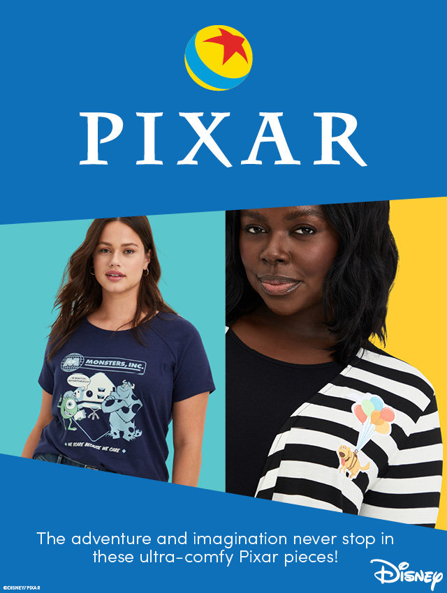 Pixar. The adventure and imagination never stop in these ultra-comfy Pixar pieces