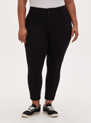 Plus Size - Ankle Skinny Studio Luxe Ponte Mid-Rise Pant - Torrid