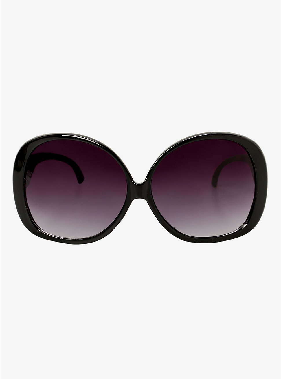 Black Rounded Square Sunglasses, , hi-res