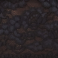 Unlined Lace Solid Crop Bralette, RICH BLACK, swatch