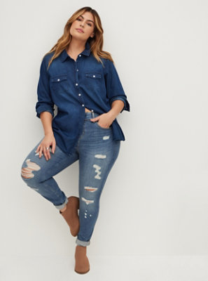 button up jeans