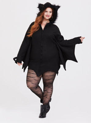 Plus Size Leg Avenue Black Bat Cozy Dress Halloween Costume Torrid