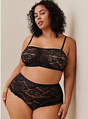 Lace High-Rise Cheeky Panty, RICH BLACK, hi-res