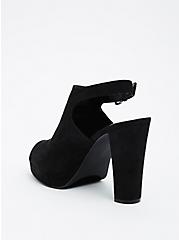 Plus Size Black Peep Toe Heel (Wide Width), BLACK, alternate