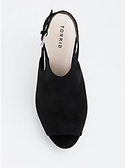 Plus Size Black Peep Toe Heel (Wide Width), BLACK, alternate