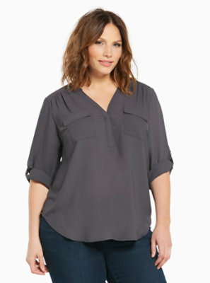 Plus Size - Georgette Pullover Blouse - Torrid