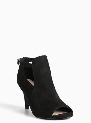 Plus Size - Cutout Heel Booties (Wide Width) - Torrid