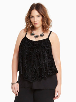 Plus Size - Velvet Double Layer Cami - Torrid