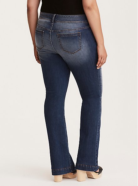 Flare Vintage Stretch Mid-Rise Jean, CLOVERDALE, alternate