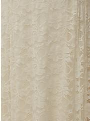 Ivory Lace Off Shoulder Fit & Flare Wedding Dress, , alternate
