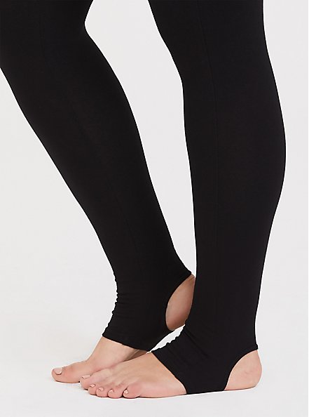 Premium Legging - Stirrup Inset Black, BLACK, alternate