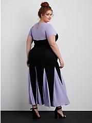 Plus Size Disney The Little Mermaid Ursula Purple Maxi Dress, DEEP BLACK, alternate