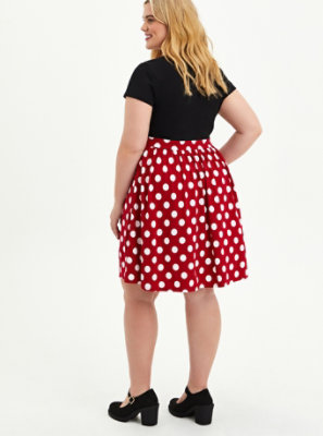 Plus Size - Disney Minnie Mouse Polka Dot Skater Dress - Torrid