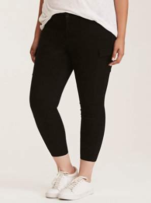 plus size skinny cargo pants