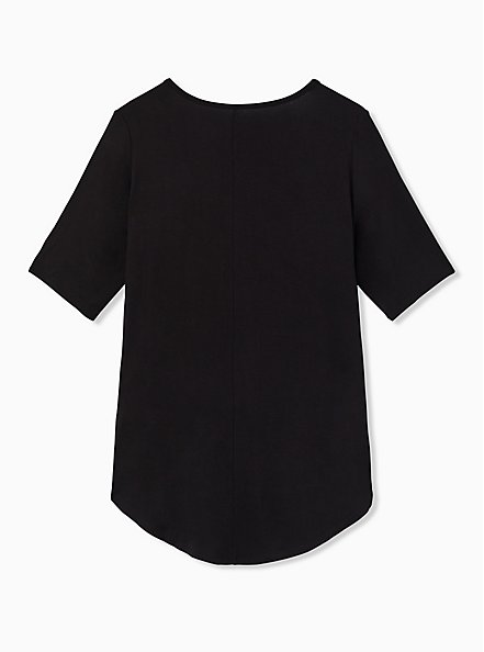 Plus Size Favorite Tunic - Super Soft Black , DEEP BLACK, alternate