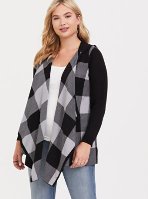 torrid plaid cardigan