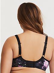 Plus Size Galaxy Print Underwire Lightly Lined Sports Bra, ANYBODY OUT THERE GALAXY, alternate