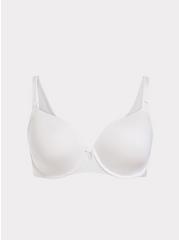 Plus Size Lightly Lined T-Shirt Bra - Microfiber White with 360° Back Smoothing™ , BRIGHT WHITE, hi-res