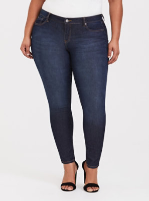 Plus Size - Curvy Skinny Jean - Dark Wash - Torrid