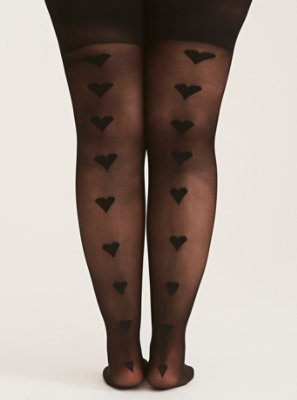 Plus Size Heart Tights