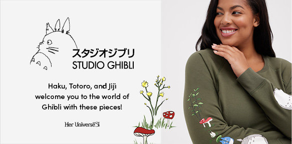 Studio Ghibli Haku, Totoro, and Jiji welcome you to the world of Ghibli with these pieces