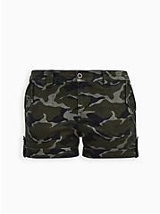 3.5 Inch Military Stretch Twill Mid-Rise Short, CAMO, hi-res