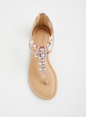 rose gold bling sandals