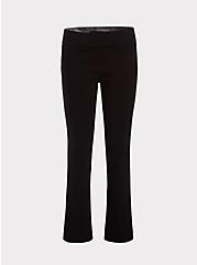 Trouser Relaxed Boot Millennial Stretch High-Rise Pant, DEEP BLACK, hi-res