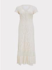 Ivory Lace Maxi Dress, BIRCH, hi-res