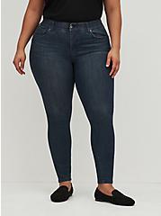Bombshell Skinny Premium Stretch High-Rise Jean, CLEAN DARK, hi-res