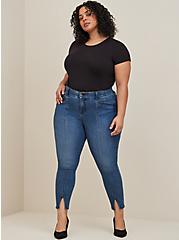 Plus Size Bombshell Skinny Premium Stretch High-Rise Jean, LONGSHORE, alternate