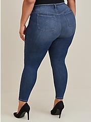 Plus Size Bombshell Skinny Premium Stretch High-Rise Jean, HOLLYWOOD BUTTON FLY, alternate