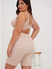 Plus Size Lightly Lined T-Shirt Bra - Microfiber Beige with 360° Back Smoothing™ , ROSE DUST, alternate