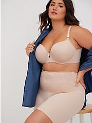 Plus Size Lightly Lined T-Shirt Bra - Microfiber Beige with 360° Back Smoothing™ , ROSE DUST, hi-res