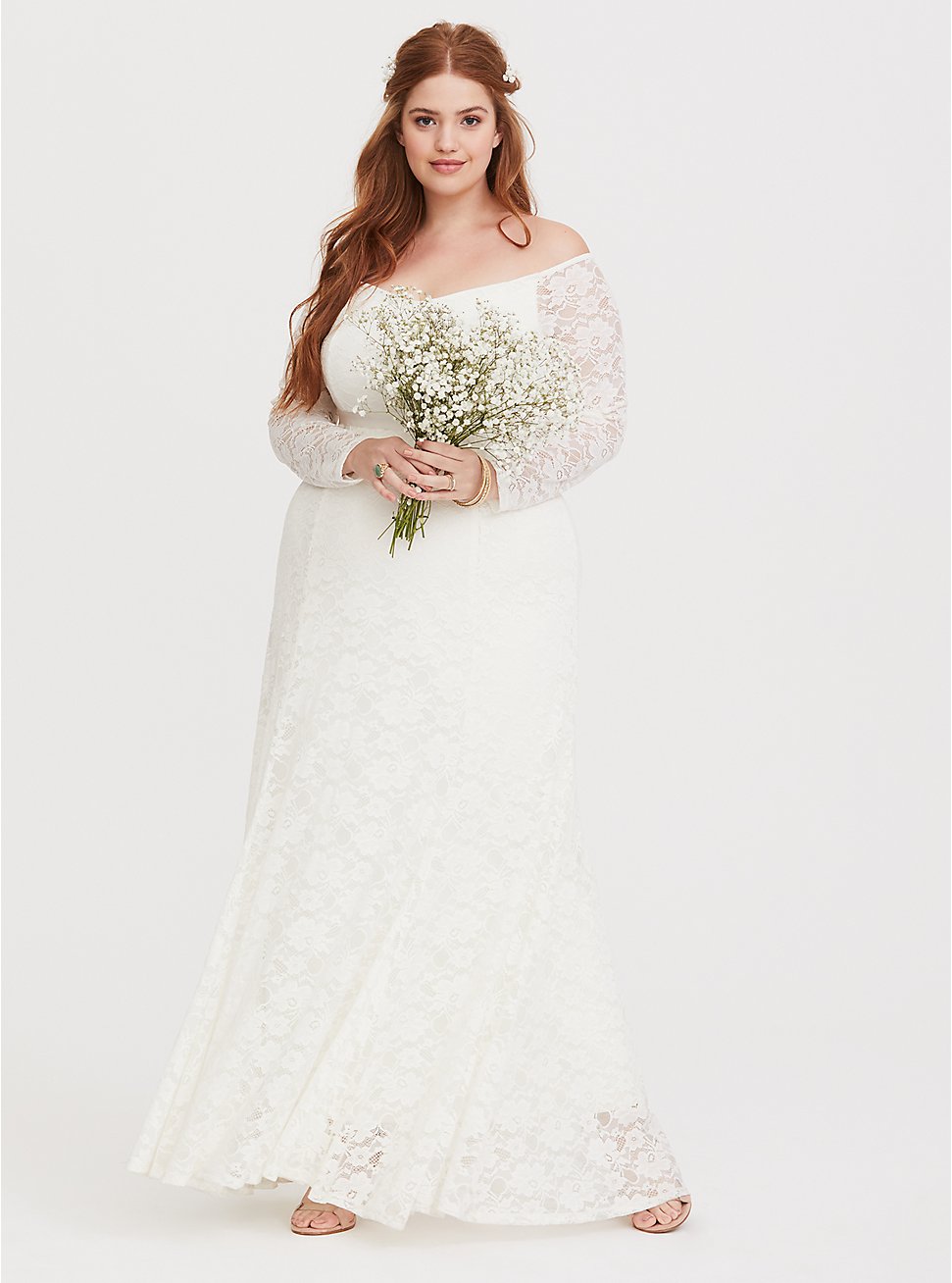 Plus Size - Special Occasion White Lace Gown - Torrid