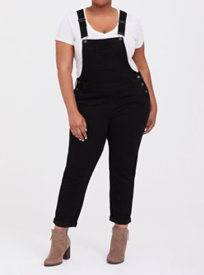 plus size stretch overalls
