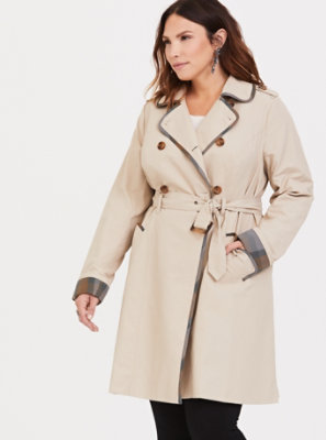 Plus Size - Outlander Khaki Trench Coat - Torrid