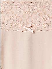 Cotton Mid-Rise Thong Lace Trim Panty, ROSE DUST, alternate