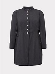 Plus Size Outlander Claire Button Coat, LIGHT BLUE, hi-res