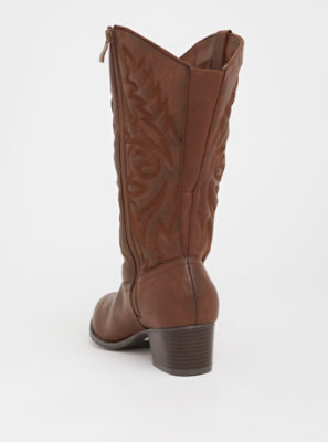 extra wide calf cowboy boots womens