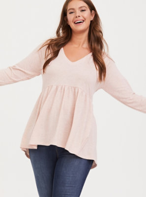 blush colored sweatshirt