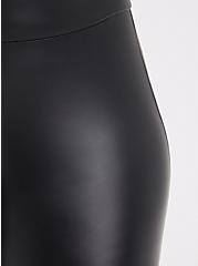 Plus Size Platinum Legging – Faux Leather Black, BLACK, alternate