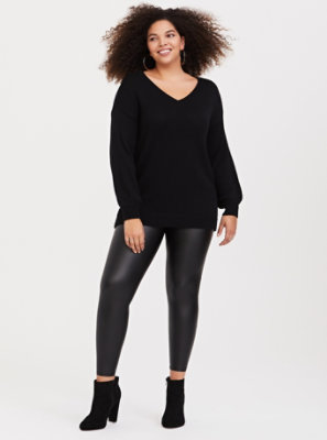 Plus Size - Black Balloon Sleeve Tunic - Torrid