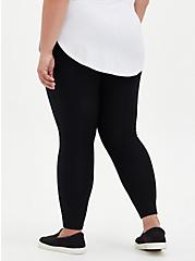 Plus Size Platinum Legging - Fleece Lined Black, BLACK, alternate