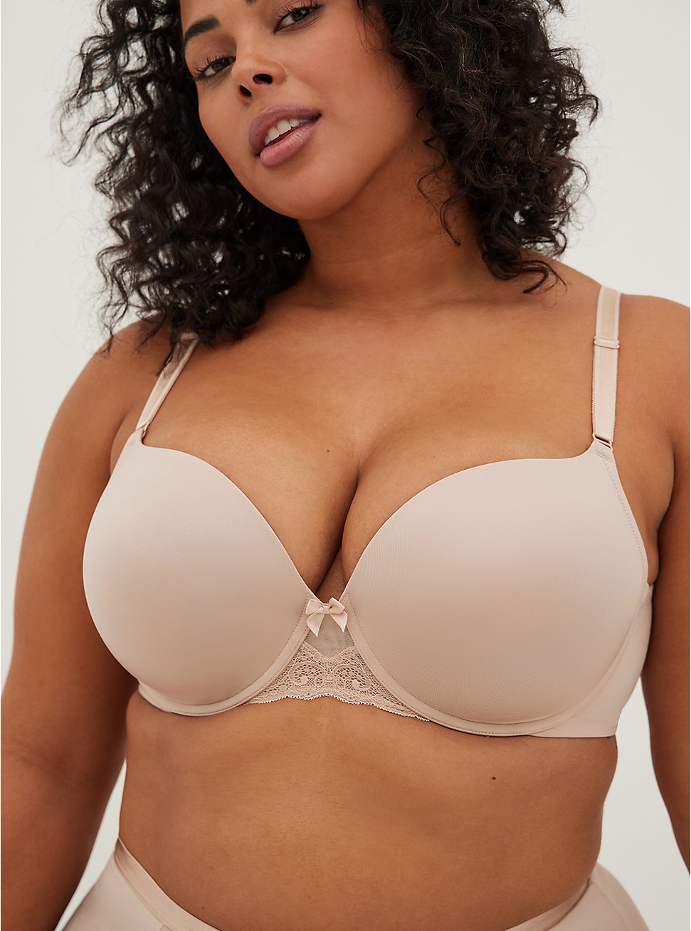 Push-Up T-Shirt Bra - Microfiber Beige with 360° Back Smoothing™, ROSE DUST, hi-res