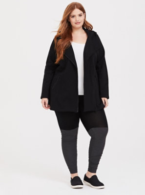 Plus Size - Fleece Moto Jacket - Torrid