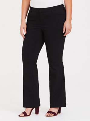 Plus Size - Modern Millennium Stretch Relaxed Trouser - Black - Torrid