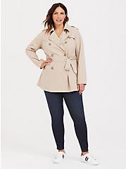 Twill Trench Coat, NUDE, hi-res
