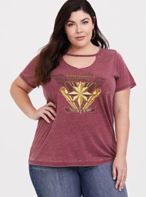 plus size captain marvel shirt