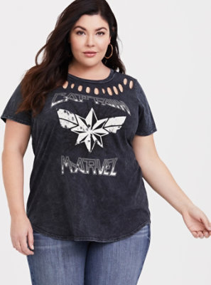 plus size captain marvel shirt